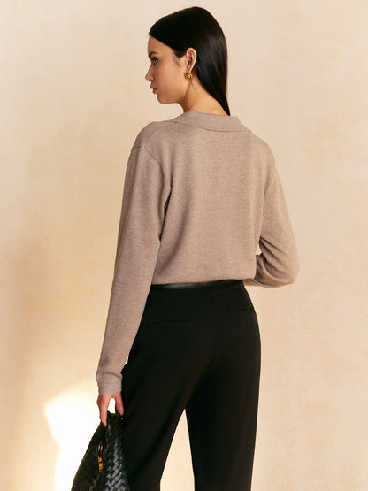 Fiona – Pullover med avslappet krage