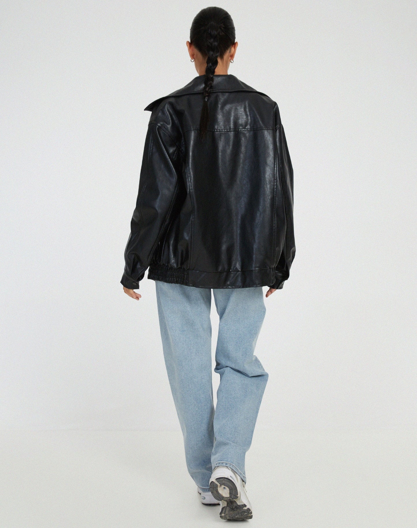 Ariane – Dame-skinnjakke i oversize-stil