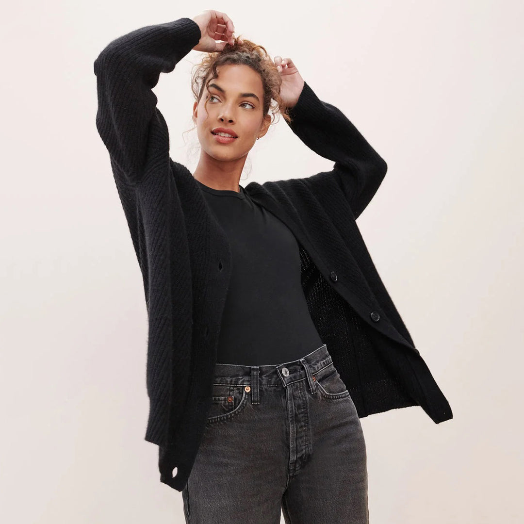 Leah – Ultralang Kasjmir-Cardigan