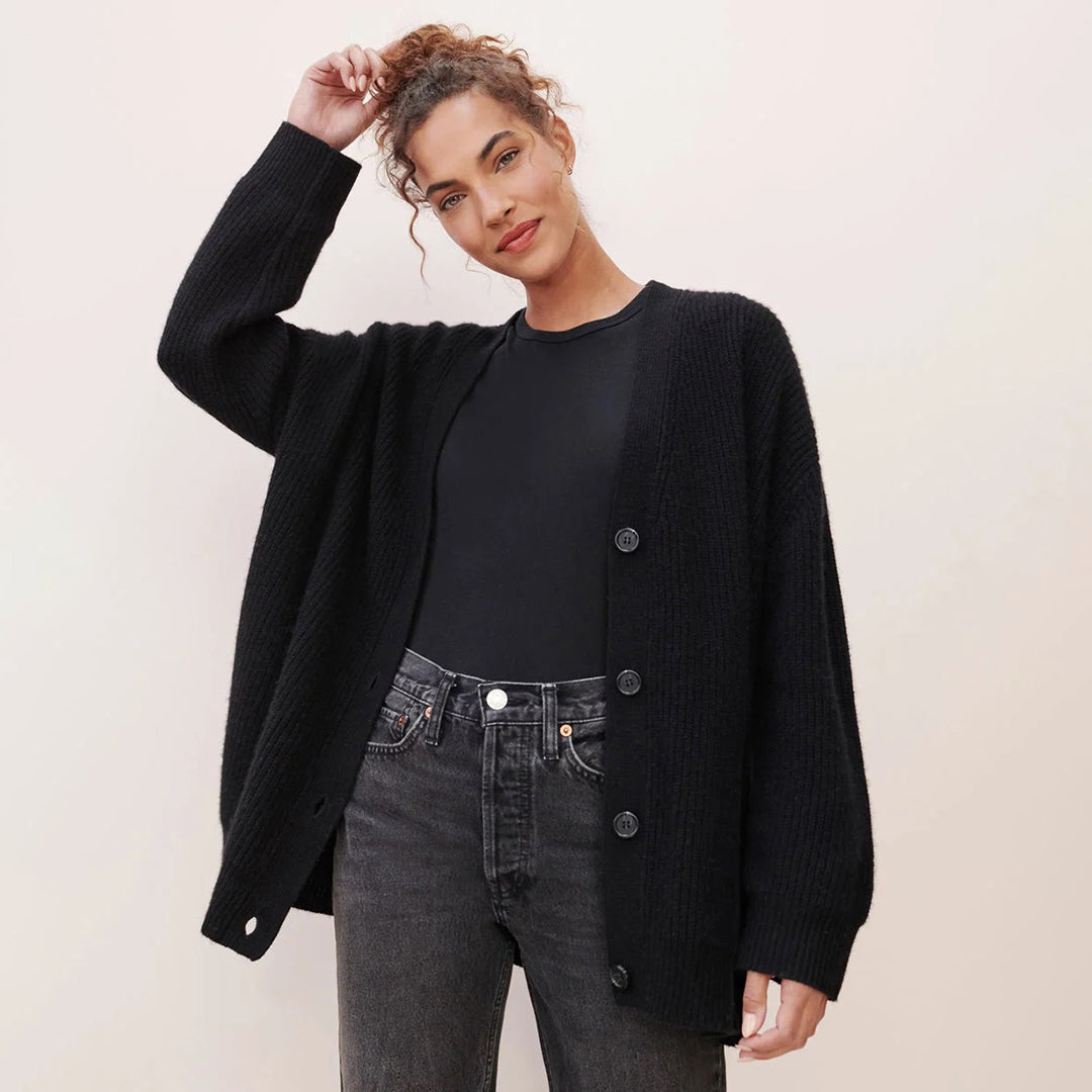 Leah – Ultralang Kasjmir-Cardigan