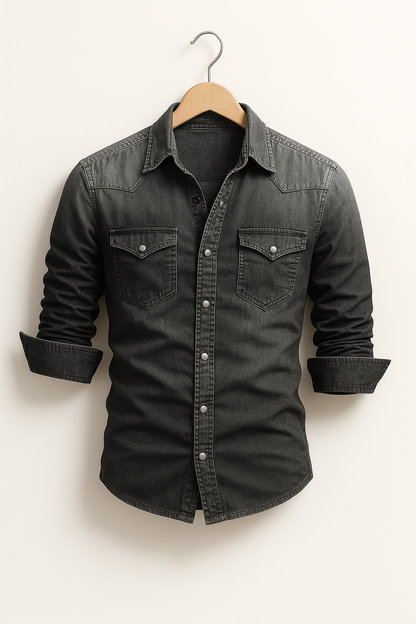 Maxime - Løs jeansskjorte for menn