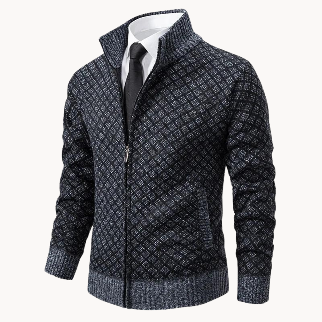 Julien – Rullekrage Jacquard Strikk