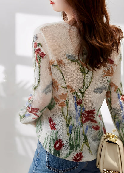 Gisselle - Elegant genser med blomstermønster for damer