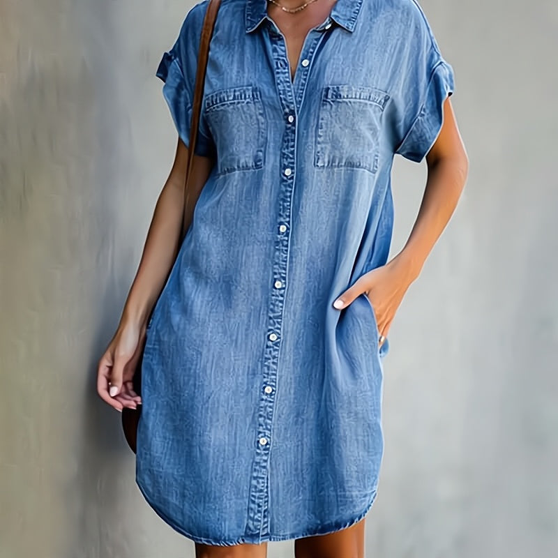 Daphné – Kjole av stilig denim