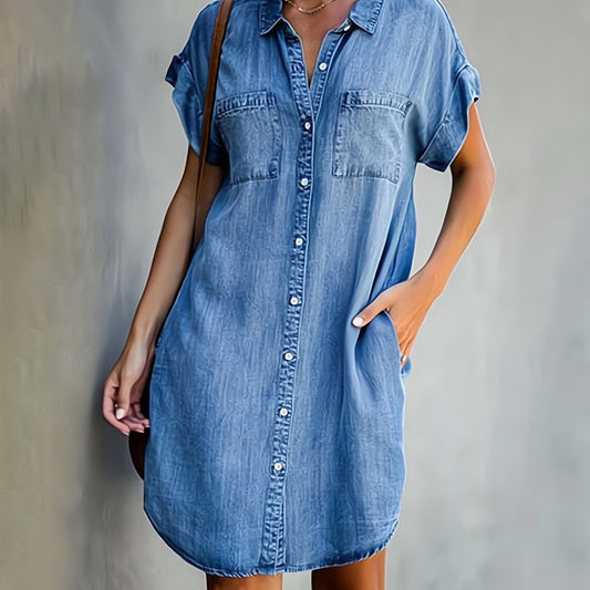 Daphné – Kjole av stilig denim