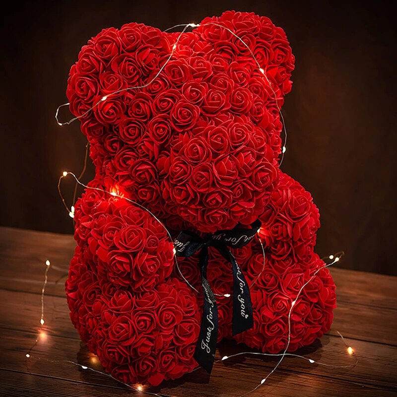 Adorbs – Rosen-Teddybjørn LED-Boks