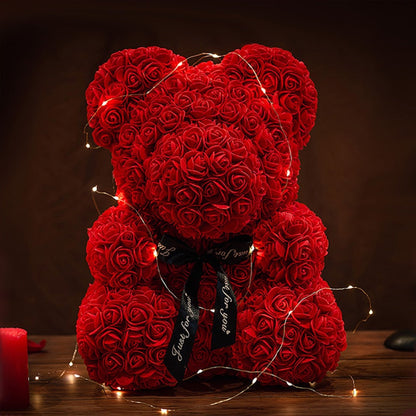 Adorbs – Rosen-Teddybjørn LED-Boks