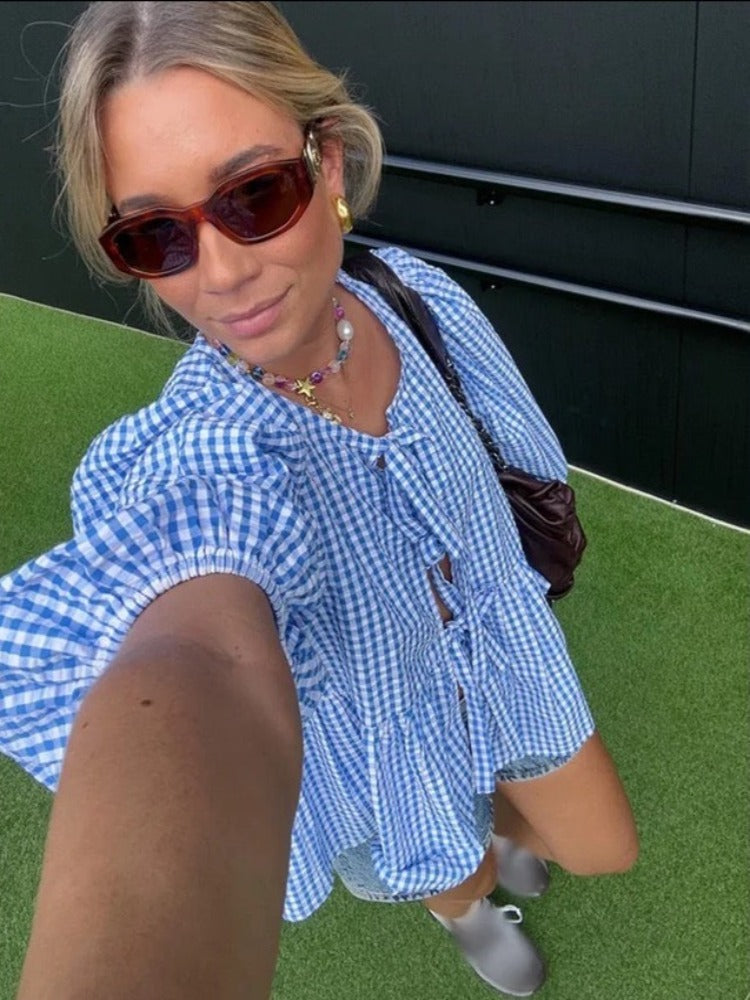 Marta – Bluse med Striper