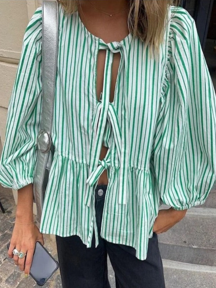 Marta – Bluse med Striper