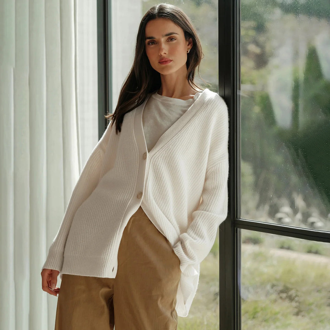 Leah – Ultralang Kasjmir-Cardigan