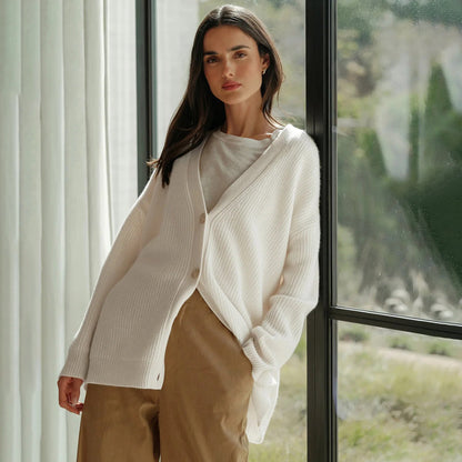 Leah – Ultralang Kasjmir-Cardigan