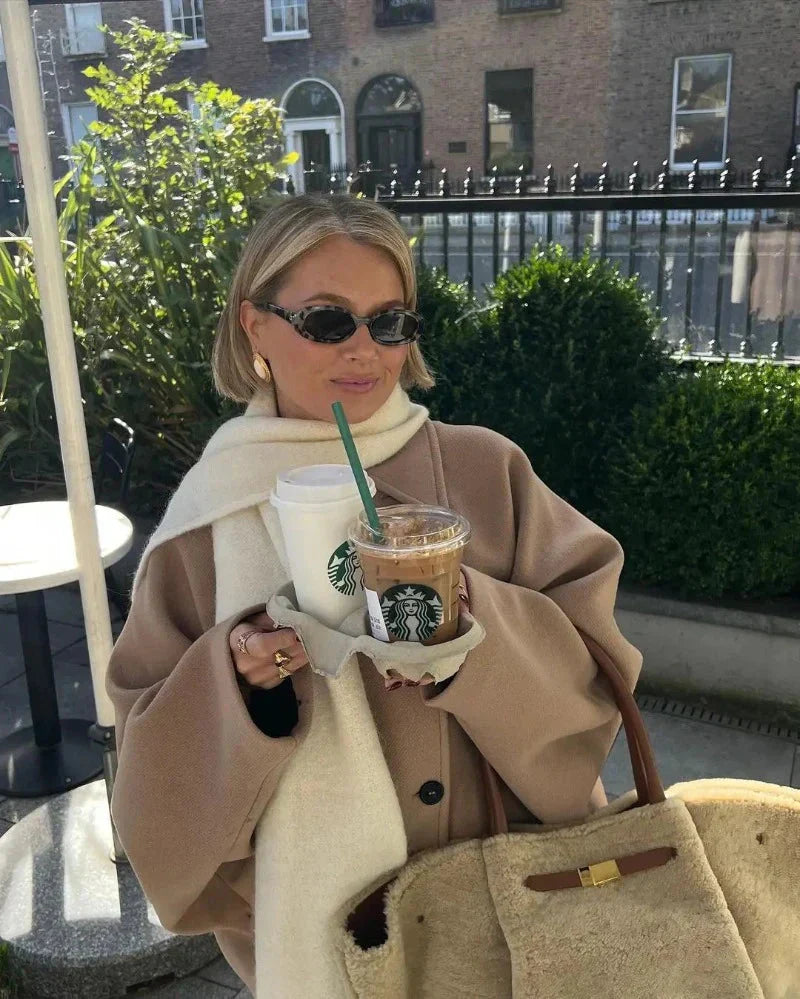 Jessy – Beige overgangsjakke for damer