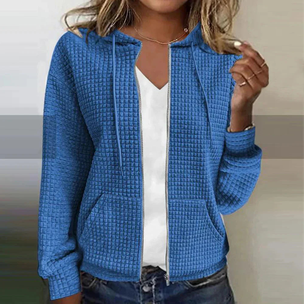 Kristel – Waffelstrikk Cardigan