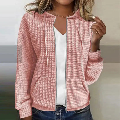 Kristel – Waffelstrikk Cardigan