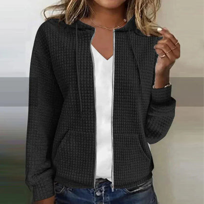 Kristel – Waffelstrikk Cardigan