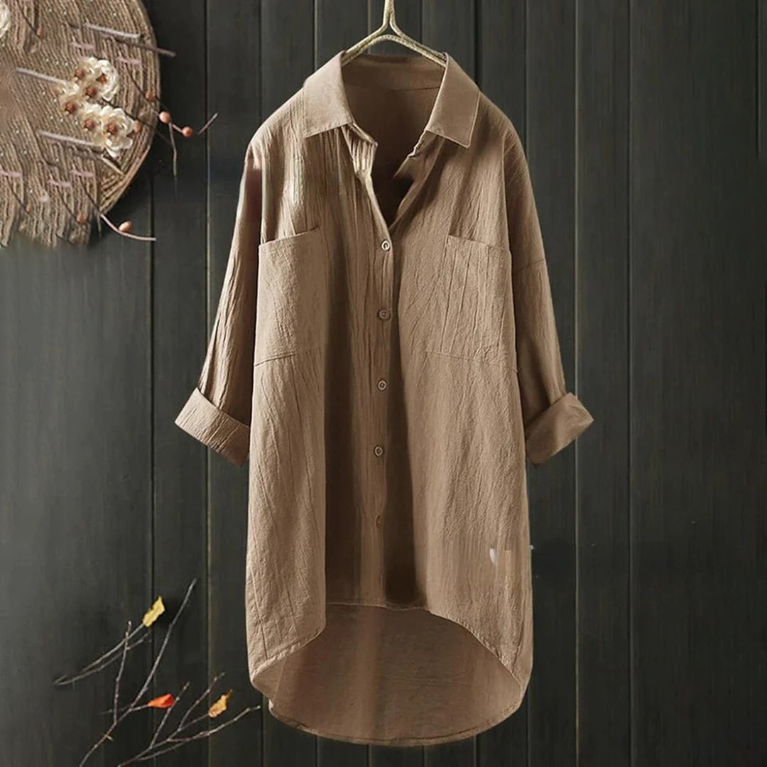 Sophie – Damebluse med knapper