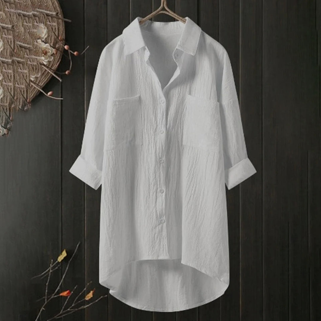Sophie – Damebluse med knapper