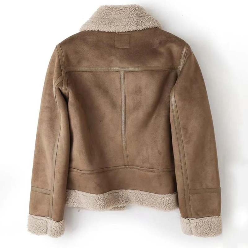 Macie – Skinnjakke med Sherpa-fôr