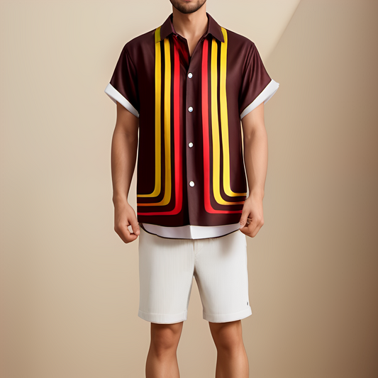 Milo – Retro-sommerskjorte med korte ermer