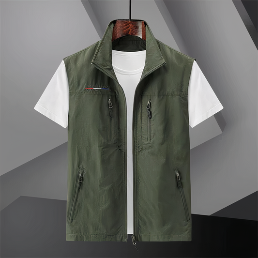 Erik – Bomullvest med mange lommer
