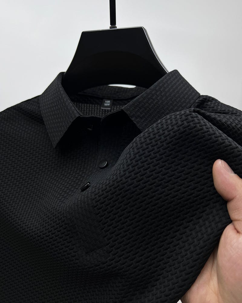 Leonardo - Tilfeldig Mesh-Poloskjorte for Menn