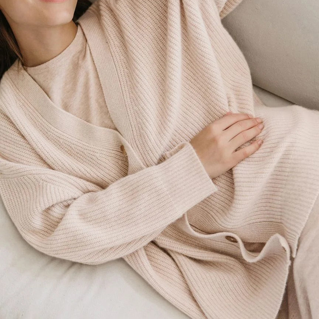 Leah – Ultralang Kasjmir-Cardigan