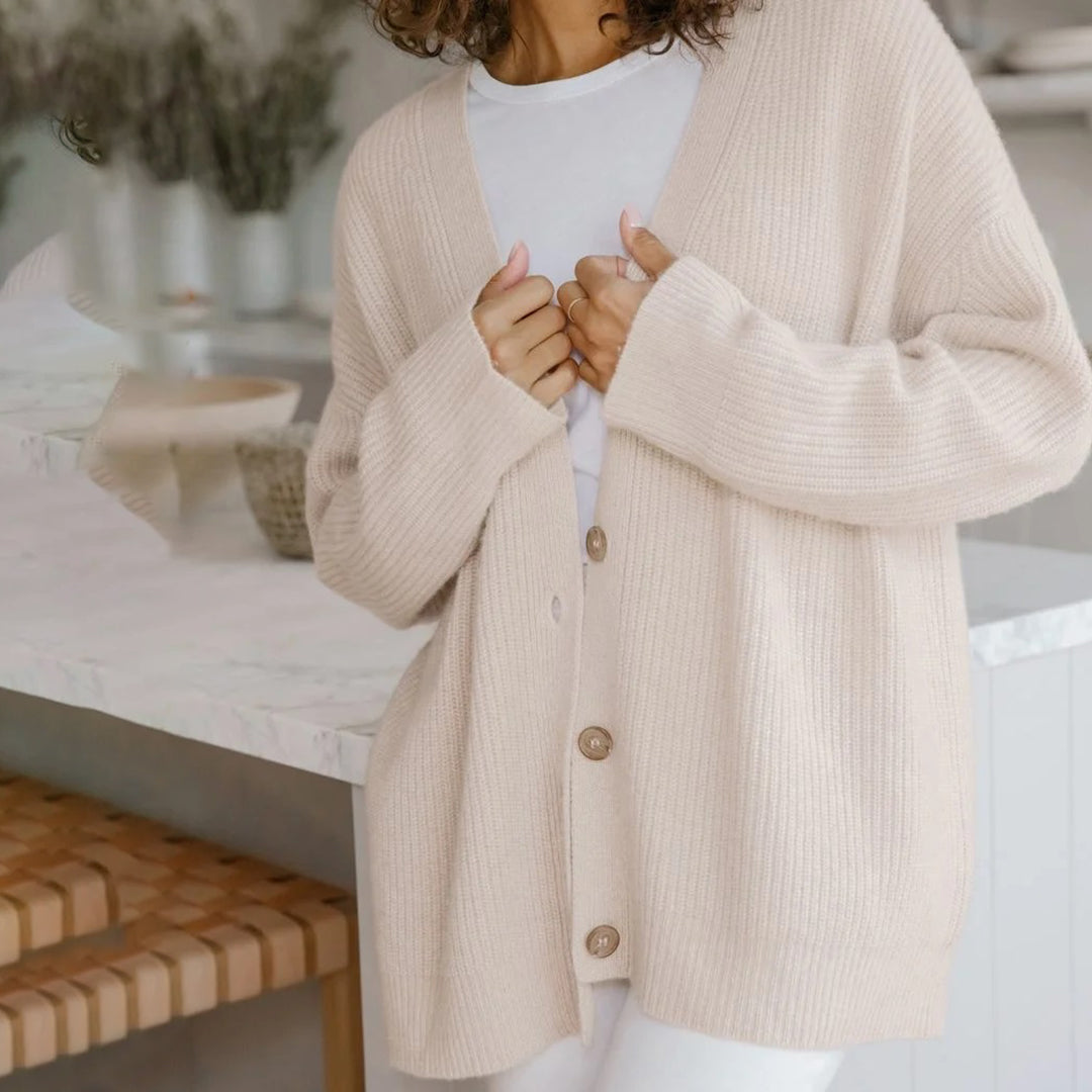 Leah – Ultralang Kasjmir-Cardigan