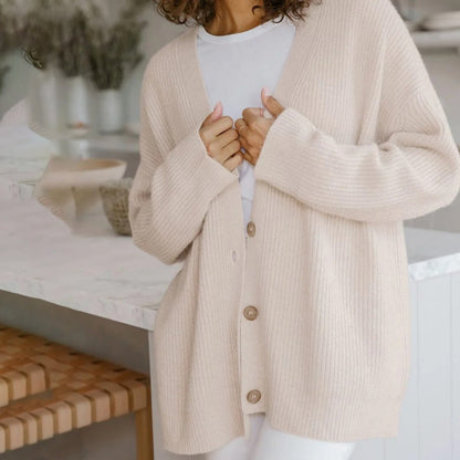 Leah – Ultralang Kasjmir-Cardigan