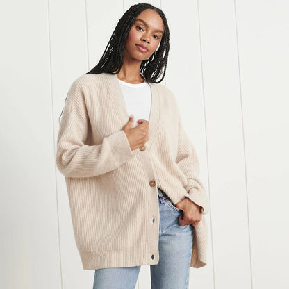 Leah – Ultralang Kasjmir-Cardigan