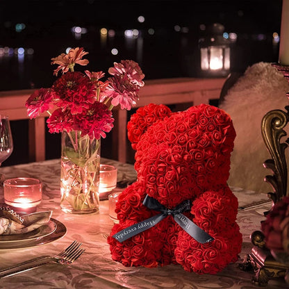 Adorbs – Rosen-Teddybjørn LED-Boks