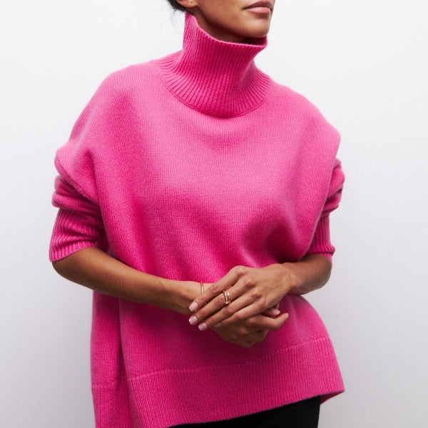 Berenice – Pullover med Høy Krage