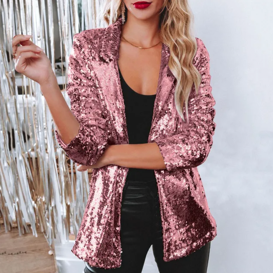 Cora – Elegant paljettblazer