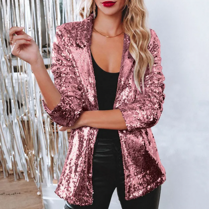 Cora – Elegant paljettblazer