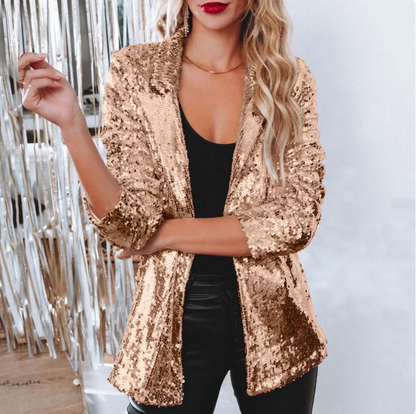 Cora – Elegant paljettblazer