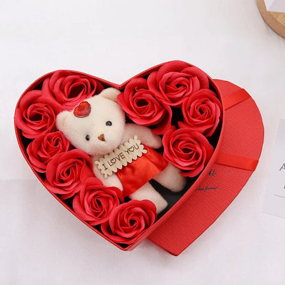 Hjerteform – Rosebamse Gaveeske Valentinsdag