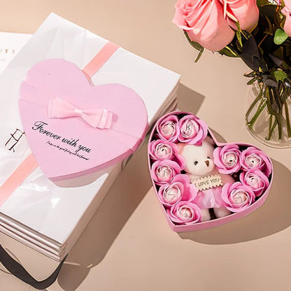 Hjerteform – Rosebamse Gaveeske Valentinsdag