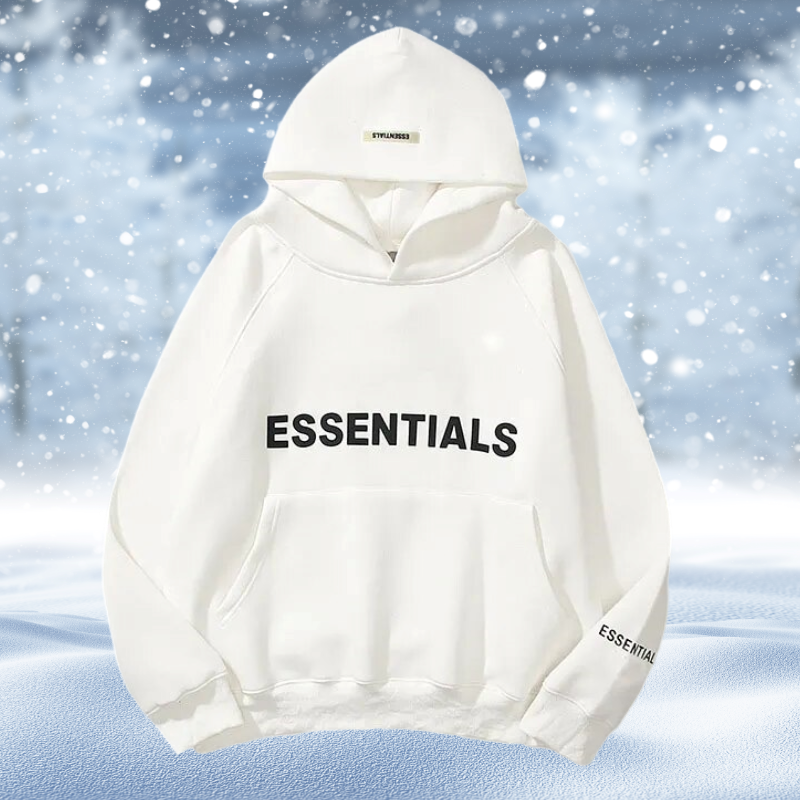 Essentials – Trykt Hettegenser i Oversize