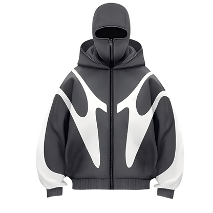 Patrick - Stilfull hettegenser med balaklava for herrer