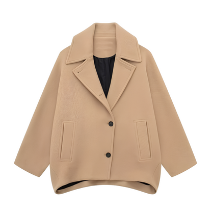 Rosalee - Elegant kort ullkåpe for damer