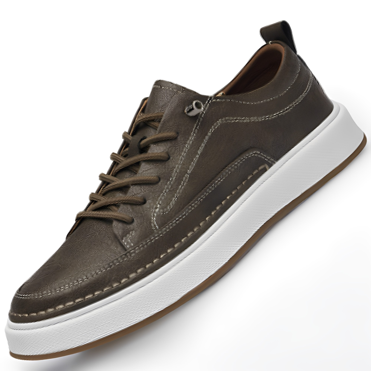 Damion - Klassiske sneakers i lær for menn