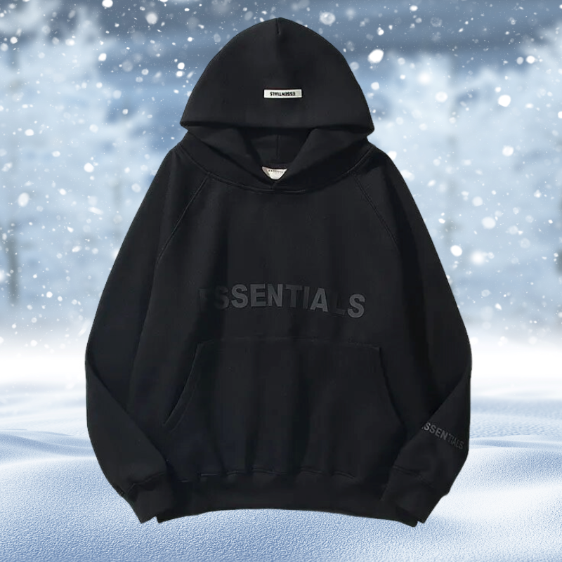 Essentials – Trykt Hettegenser i Oversize
