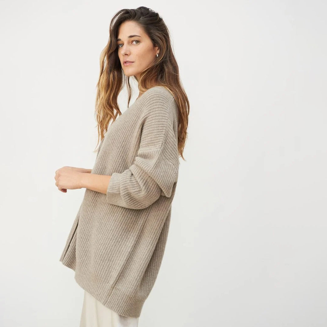 Leah – Ultralang Kasjmir-Cardigan