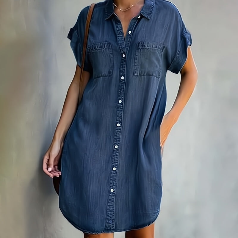 Daphné – Kjole av stilig denim