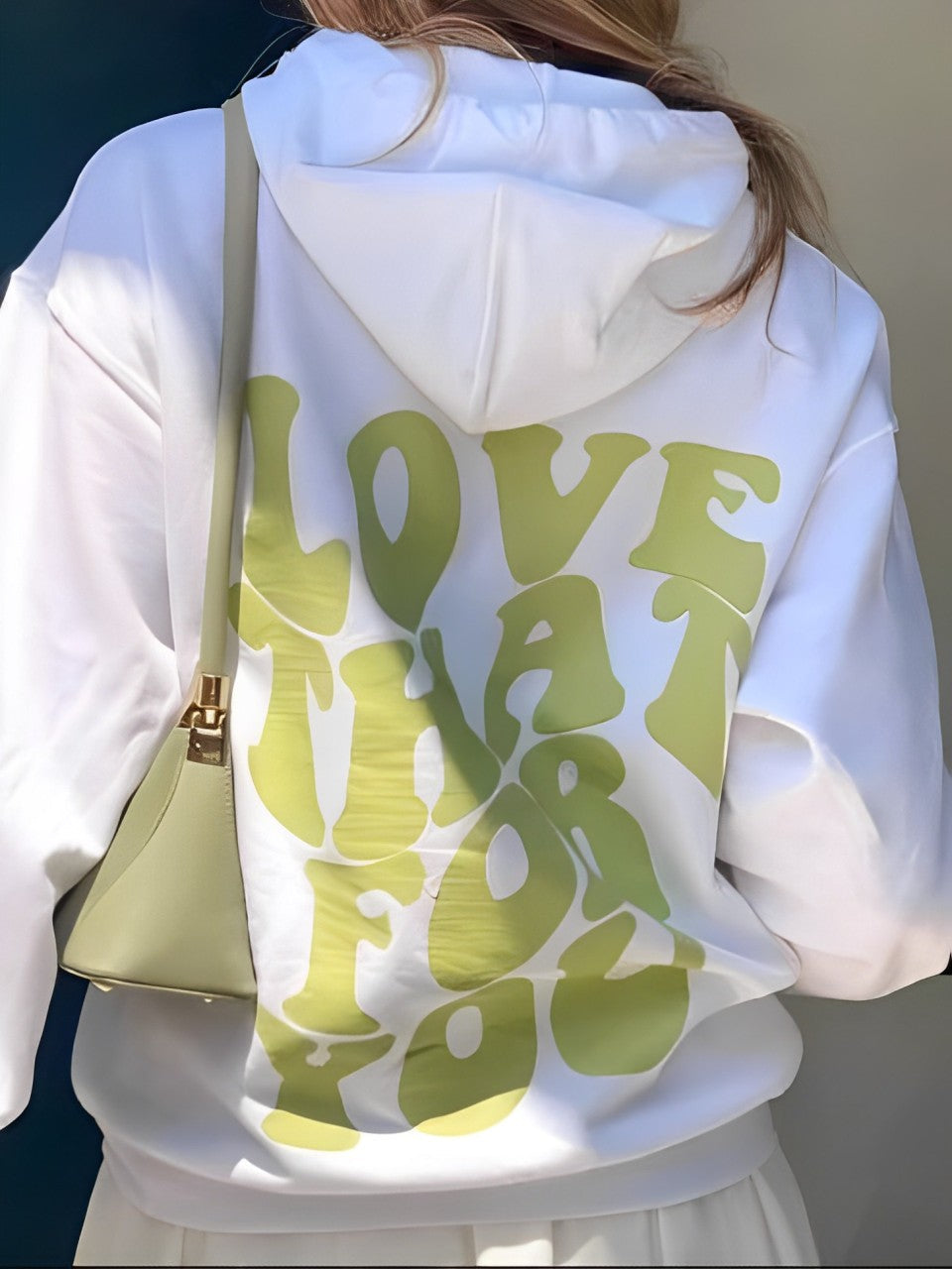 Daria – Trykt Bomull-Hoodie