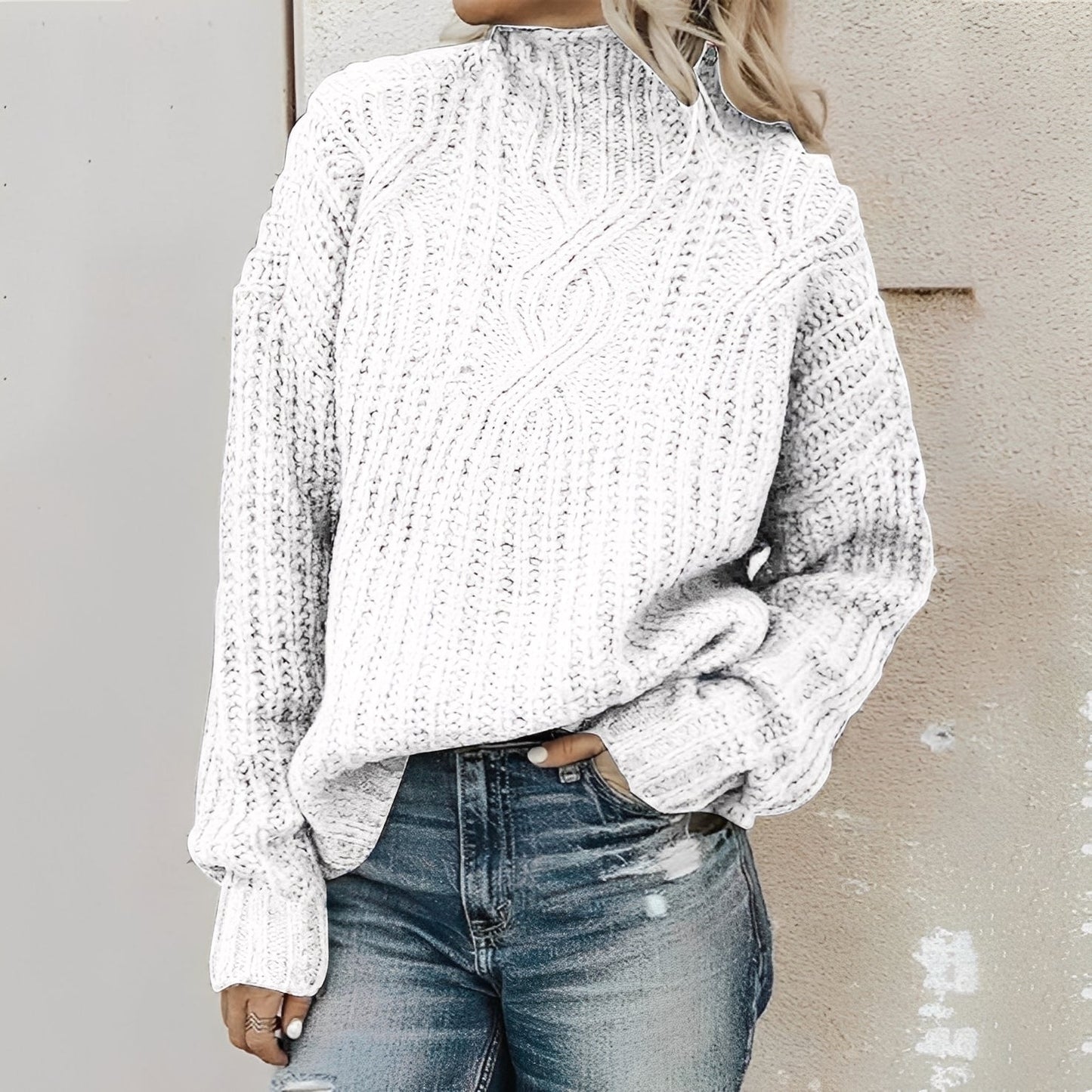 Kendal - Stilig, varm strikkegenser for damer