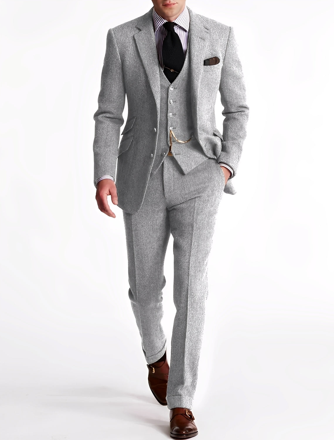 Desmond - Formell tredelt tweed-smoking for herrer