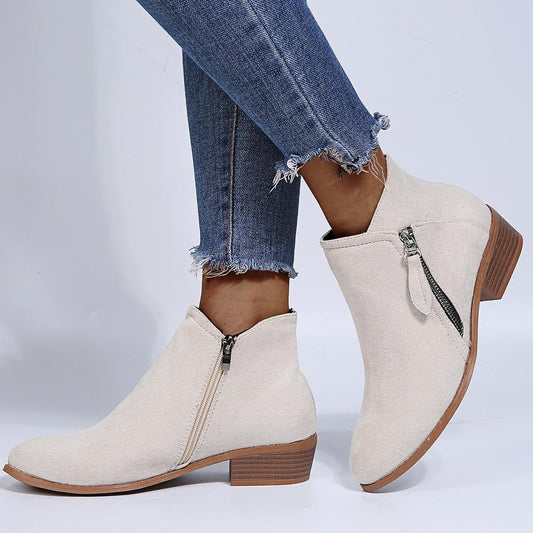 Elizabeth - Stilfulle Lederstiefler i Suede for Damer
