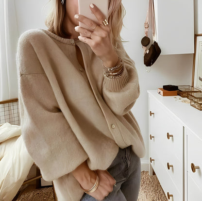 Mildred  - Varmer Oversize-Strikkcardigan for Damer