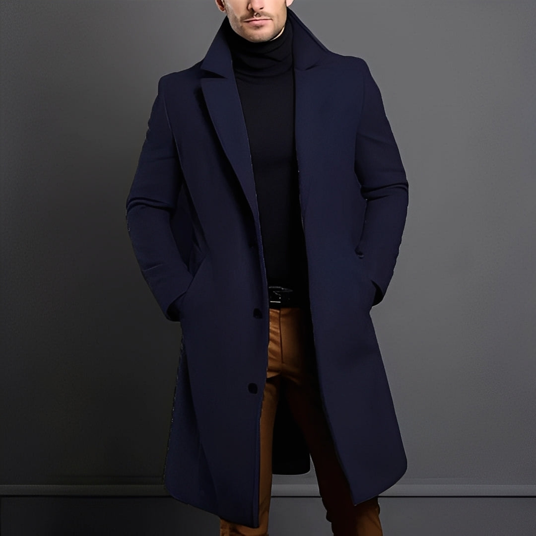 Tucker - Elegant ull-trenchcoat for herrer