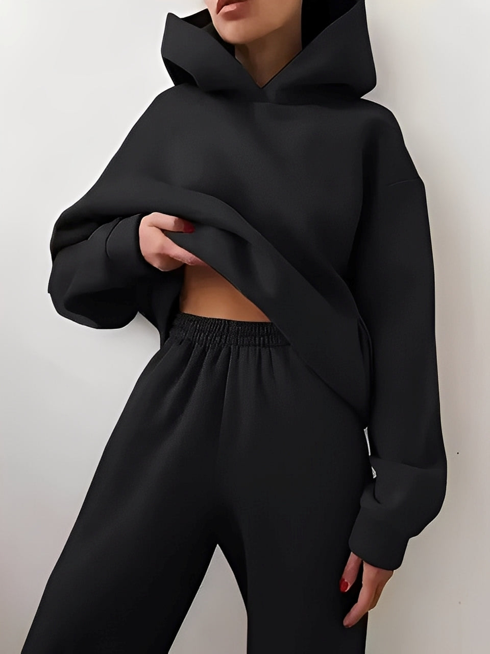 Adelia – Enfarget Hoodie-Set